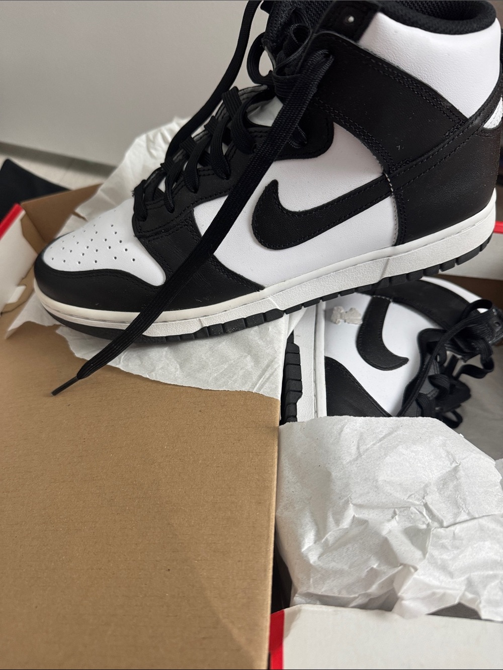 Nike Black/White High-Top Sneakers